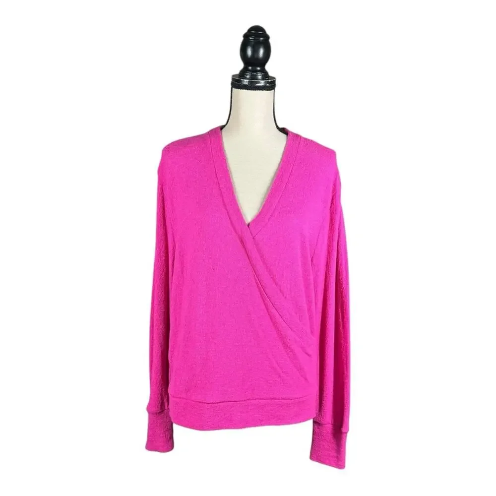 J. Crew Faux Wrap Top In Textured Crepe